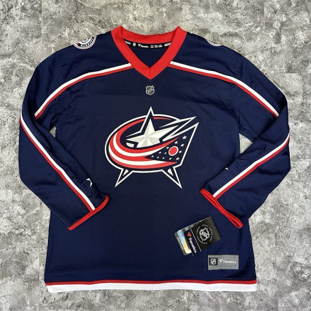Columbus Blue Jackets Officially Licensed Fanatics YOUTH NHL Jersey  L/XL